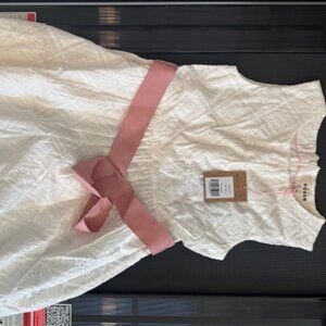 NWT  Mini Boden Eyelet Flower Girl Dress Size 7/8